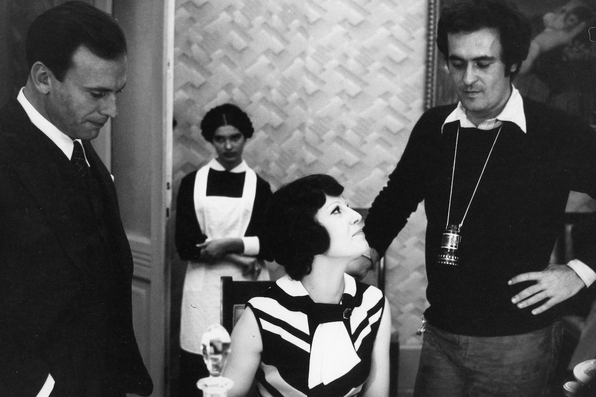 Bernardo Bertolucci e Stefania Sandrelli sul set de Il conformista