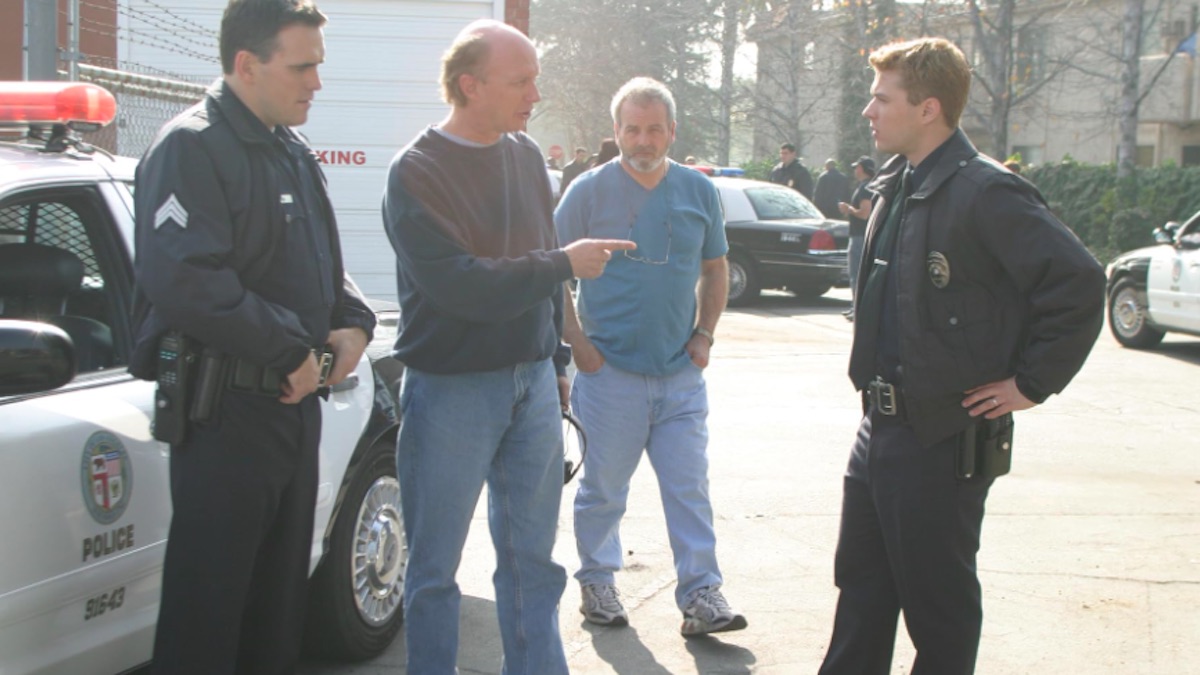 Bobby Moresco sul set di Crash